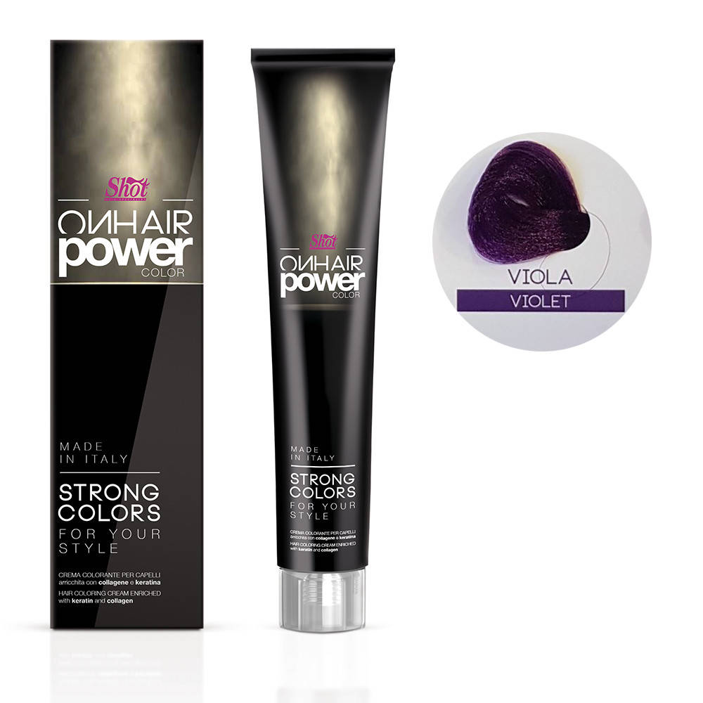 

VIOLET Фиолетовый POWER COLOR Крем-краска для волос, 100 мл - SHOT