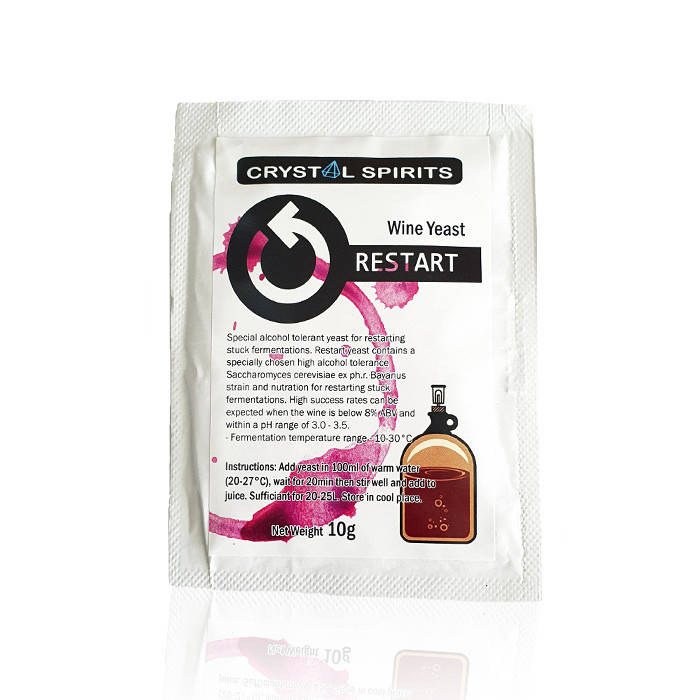 

Дрожжи для перезапуска брожения Crystal Spirits RESTART