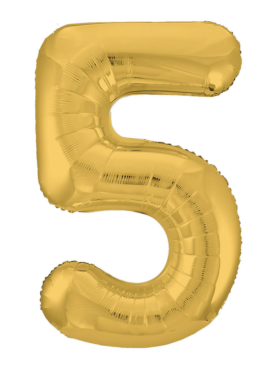 

Фольгована цифра Agura "5" Slim золото в упаковці