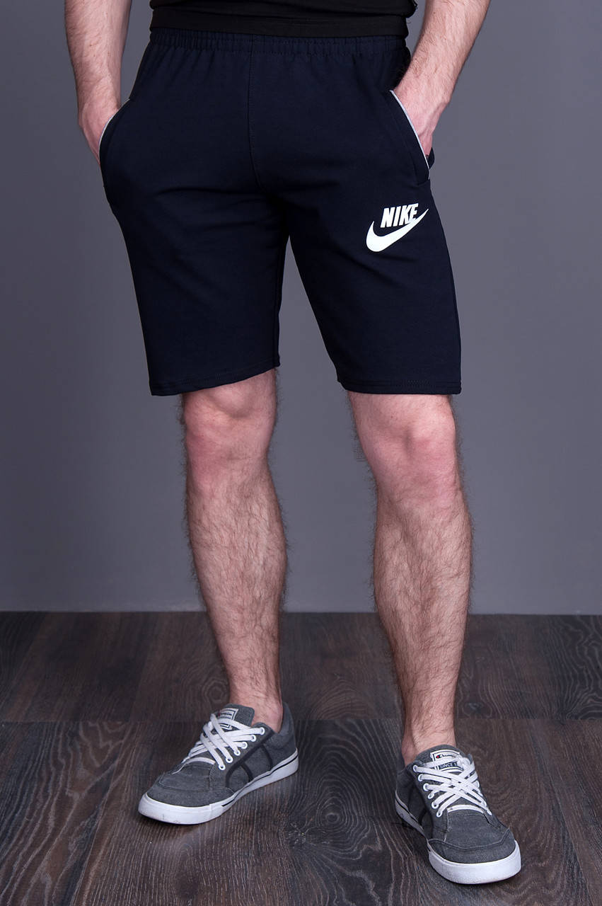 

Чоловічі трикотажні шорти NIKE темно-синього кольору, Темно-синий