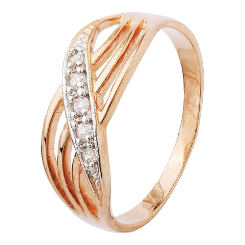 

Серебряное кольцо с позолотой К3Ф/013