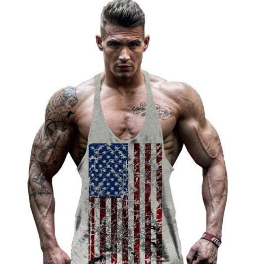 

Майка для спорта USA Gray лот 384
