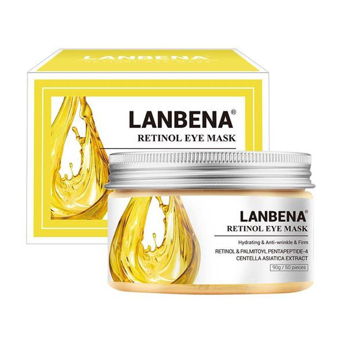 

Разглаживающие и укрепляющие патчи от морщин с ретинолом Lanbena Retinol Eye Mask, 90г/50шт