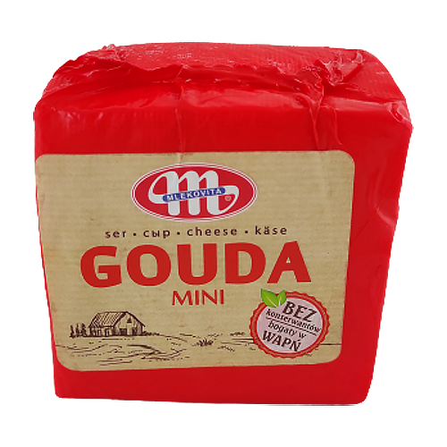 

Сир Млековіта гауда міні (червона) Mlekovita gauda mini 1kg (Код : 00-00001723)