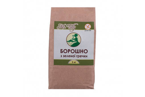 

Борошно з зеленої гречки 1кг Ms.Tally