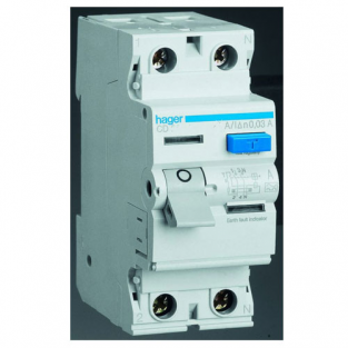 

УЗО (дифреле) Hager CD263J 63 А 30 мA 2 полюса тип А