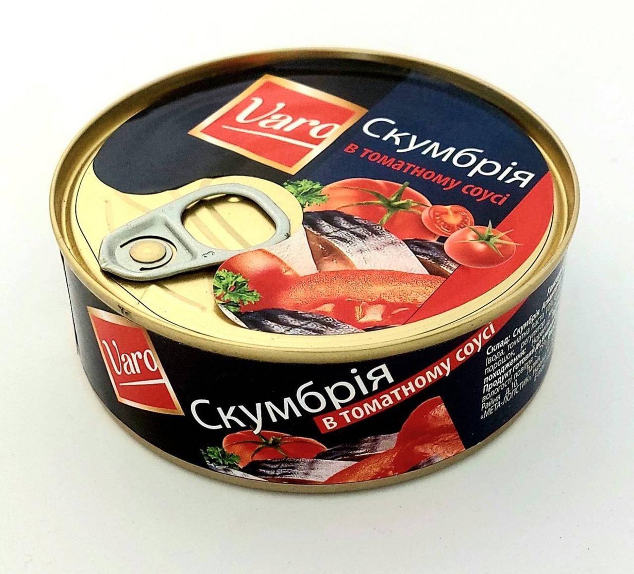 

Скумбрия в томатном соусе Varo 240 г