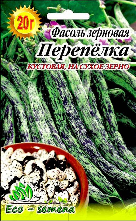 

Семена Фасоль зерновая Перепёлка, 20 г