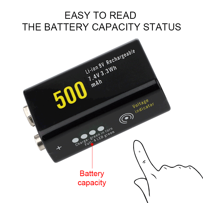 

Аккумулятор крона Soshine 500 mAh Li-Ion ЗАРЯДКА ОТ USB!!!