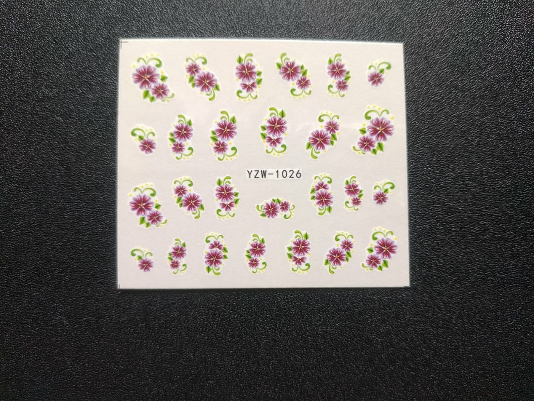 

Наклейка на ногти, наклейка для ногтей, ногтевой дизайн "цветы 20шт набор, Разные цвета