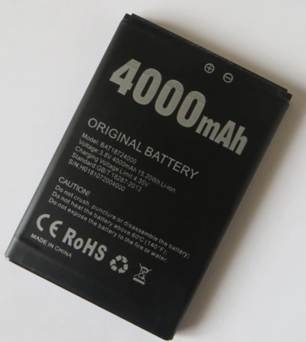 

Оригинальный аккумулятор ( АКБ / батарея ) BAT18724000 для Doogee X70 4000mAh