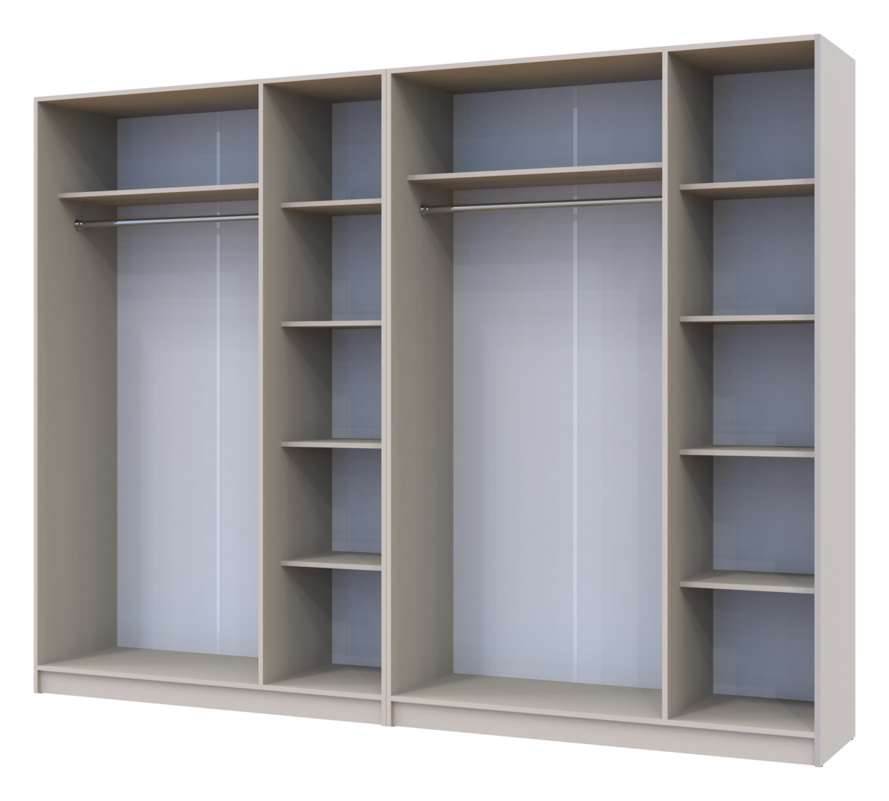 Шафа для одягу Doros Промо Кашемір 3+3 ДСП 270х48х204 (80737674) 4