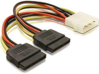 

Кабель питания-двойник Molex - 2xSATA 0.2м Atcom (16148)