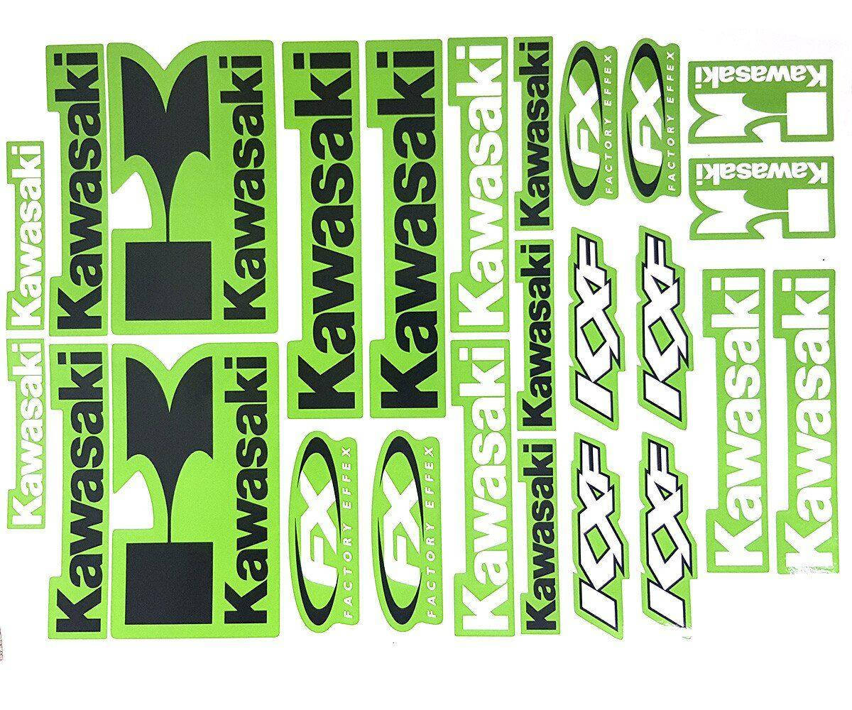 

Наклейка лист А3 Kawasaki green