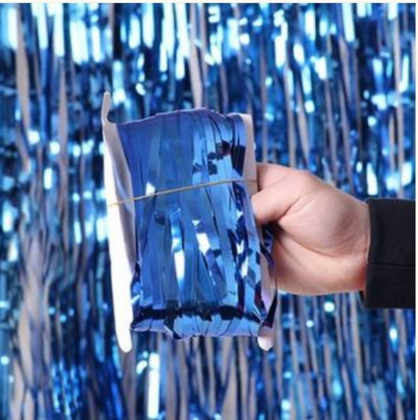 

Фольгированная шторка синий металлик 1*2 метри Китай