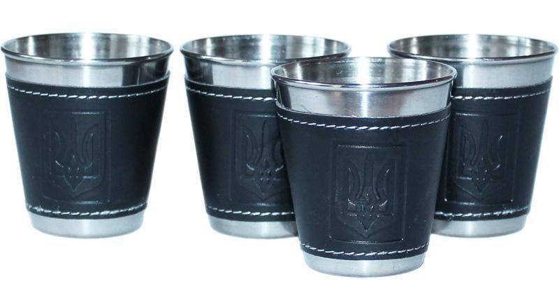 

Набор дорожных стальных стопок, 4 шт, GA Dynasty, 50 мл в чехле, 10140