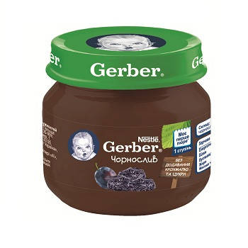 

Фруктовое пюре Gerber Чернослив, 80 г