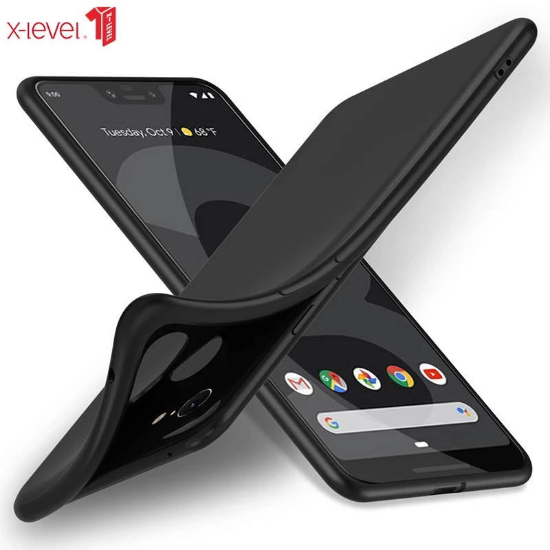 

TPU тонкий матовый чехол X-level Guardian для google pixel Пиксель 3XL, Черный