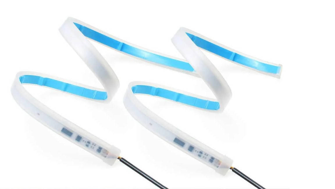 

Дневные гибкие ходовые огни ДХО с режимом поворота (бегущего) (DRL) 30см, Белый