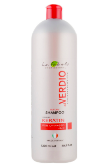 

Шампунь с кератином парфюмированый La Fabelo AlVerdio Keratin Complex 1200 мл Италия