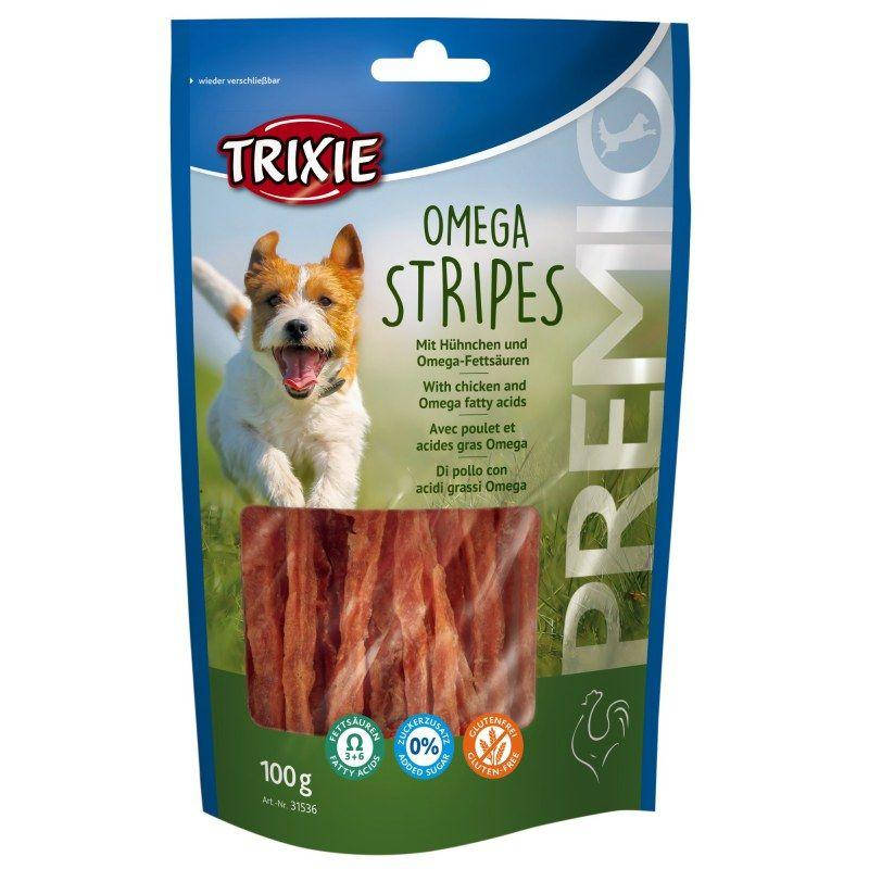

Трикси (Trixie) Premio Omega Stripes 100 г - Лакомство филе курицы для собак