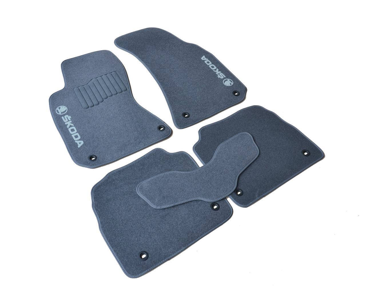 

Ворсовые коврики для Skoda Octavia Tour (1997-2010) Текстильные в салон авто (серые) (StingrayUA.), Серый
