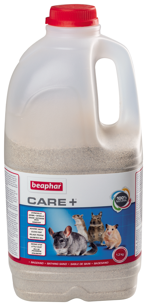 

Песок для купания мелких животных и шиншилл Care + Bathing Sand , 1,3 кг. Beaphar