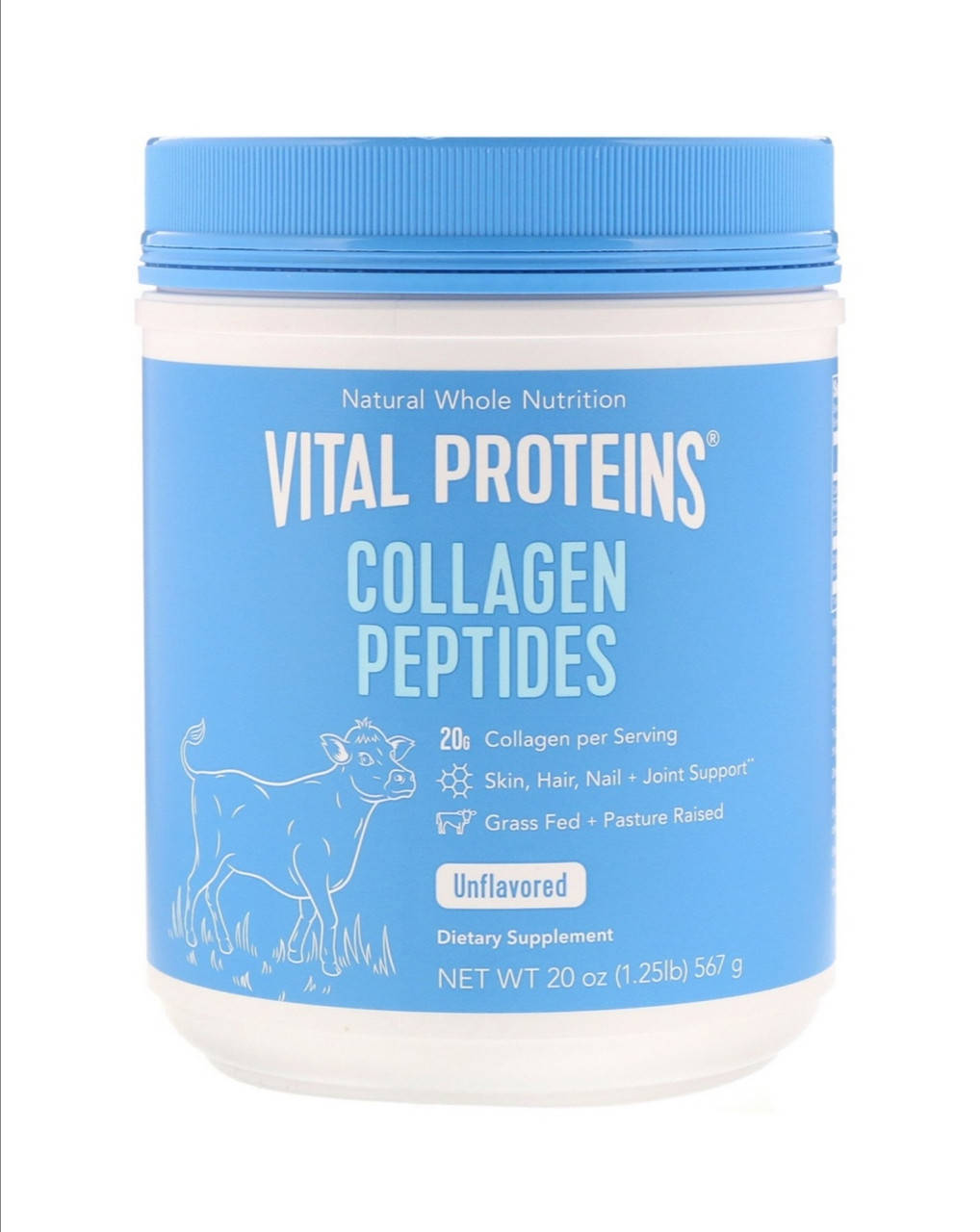 

Коллаген порошковый пептид, Vital Proteins, Collagen Peptides, Unflavored, (567г)