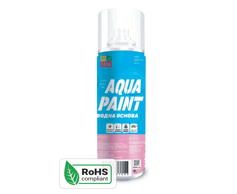 

Краска на водной основе Belife Aqua Paint белая матовая (A5), 400 мл, Белый