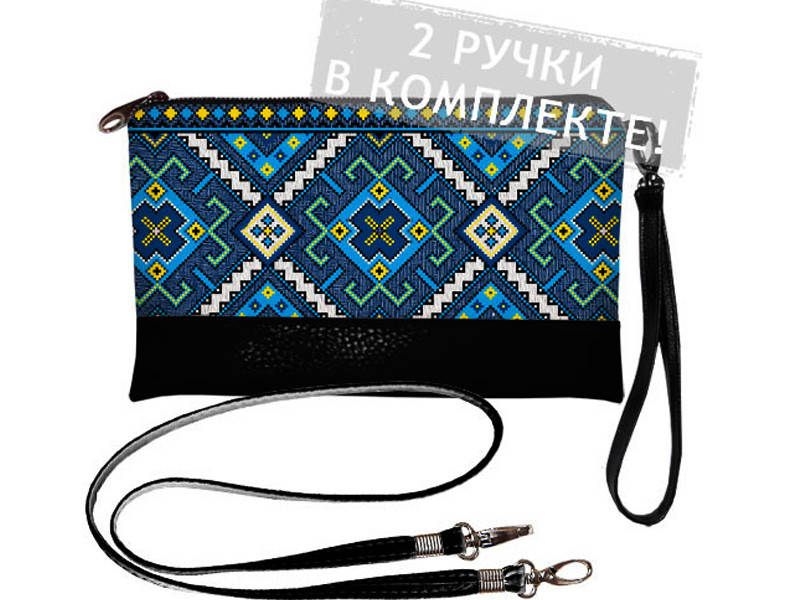 

Клатч Синяя вышивка (Сумки с вышивкой), Синий