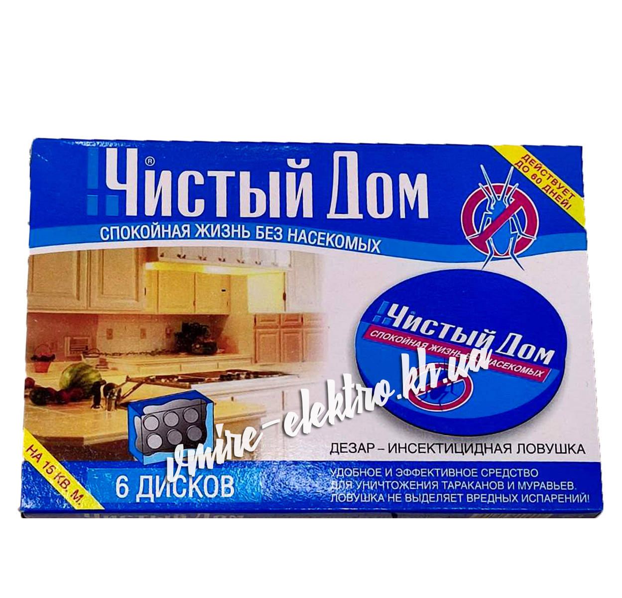 

Ловушки для тараканов и муравьев Чистый дом 6 шт