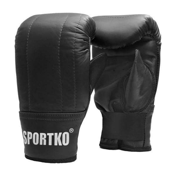 

Снарядные боксерские перчатки кожаные SPORTKO L/XL красные, синие, черные