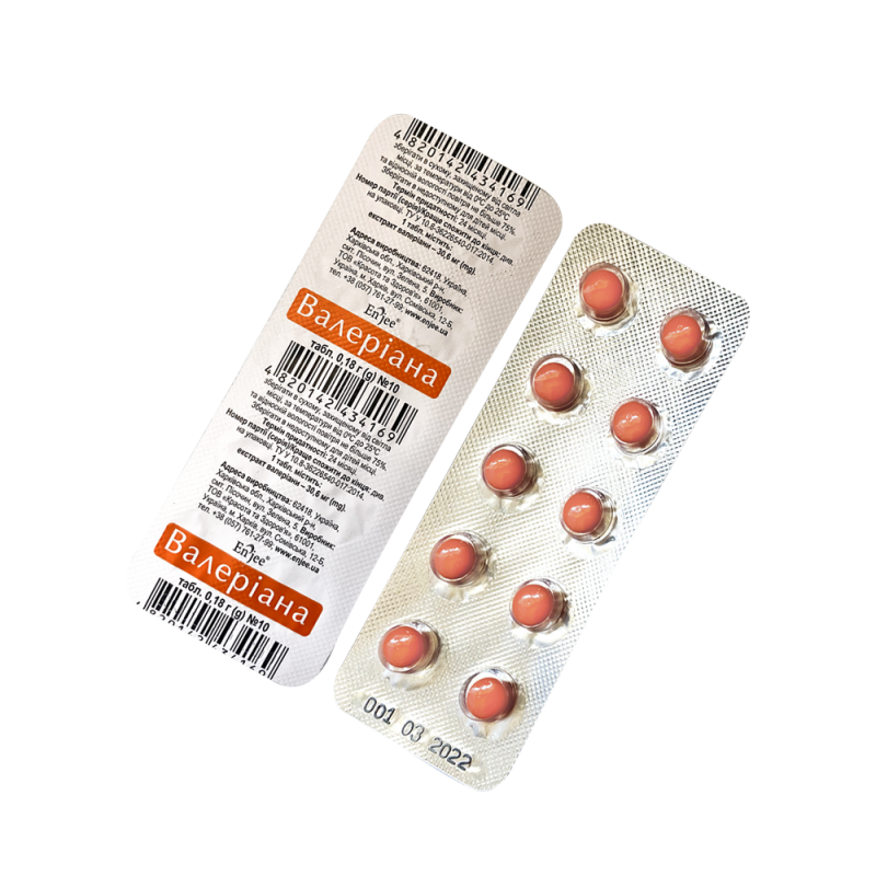 

Валериана ENJEE 10 таблеток по 180 мг En`jee