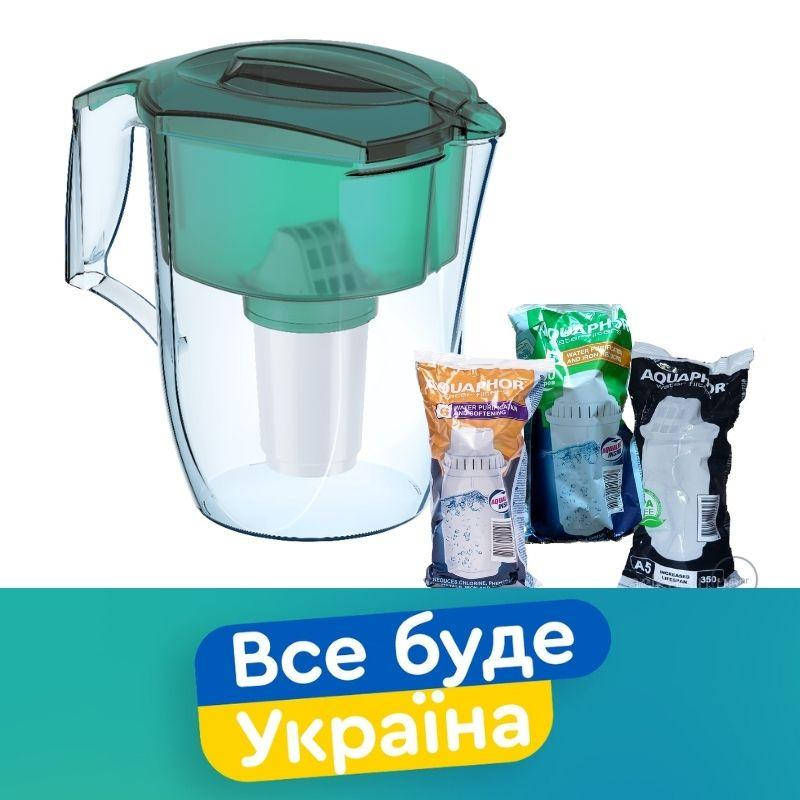 

Фильтр-Кувшин с 3мя картриджами/ Аквафор ОКЕАН для очистки воды