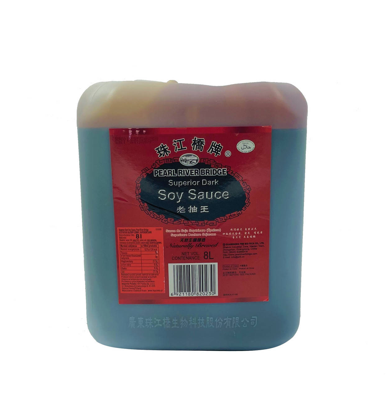 

Соус соевый темный суперриор Pearl River Bridge 8 л
