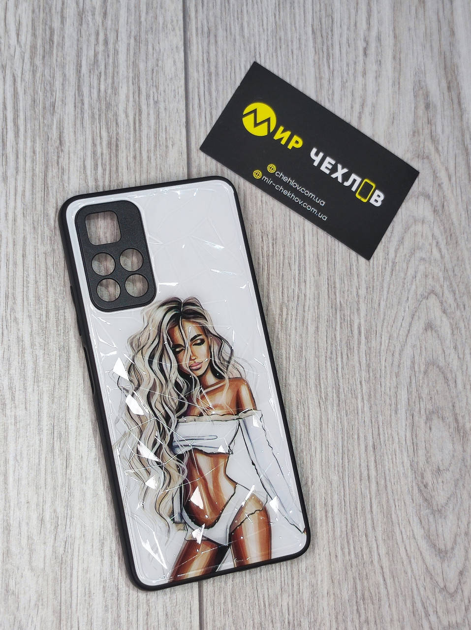 

TPU+PC чохол Prisma Ladies для Xiaomi Poco M4 Pro 5G (White) 52729 Китай 52729 Китай*