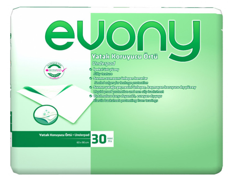 

Гигиенические пеленки Evony 60-90см 30 шт