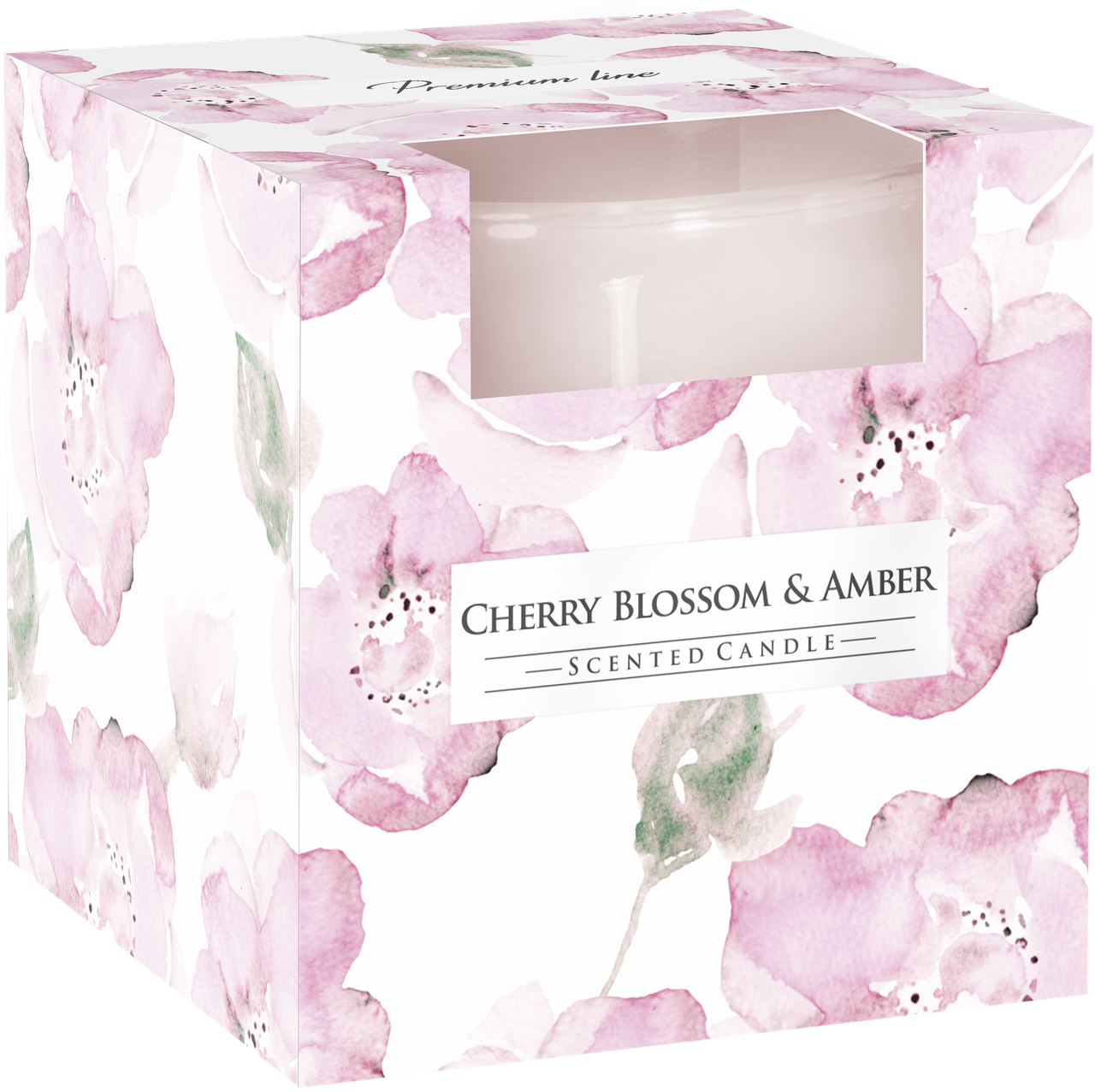 

Ароматическая свеча BISPOL цветок вишни-янтарь