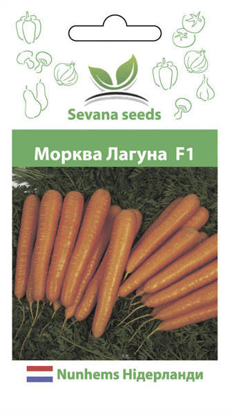 

Семена моркови Лагуна F1 400 шт. 2,00-2,20 фракция Nunhems