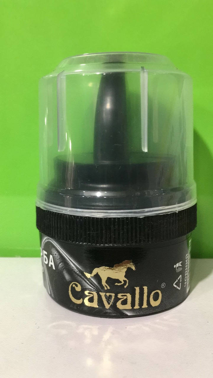 

Крем-краска для обуви 60 мл CAVALLO черная, Черный