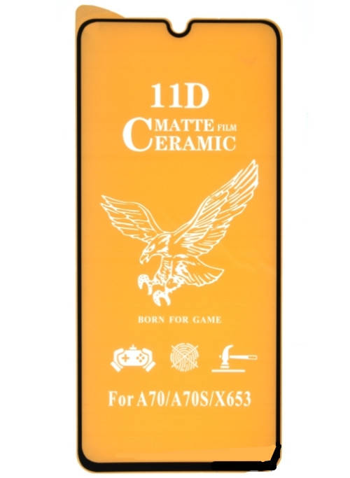 

Захисна плівка Ceramic Matte Samsung A705 Galaxy A70 2019 Full Glue black, Черный