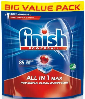 

Таблетки для посудомоечных машин Финиш Все в одном Finish All in one Max 85 шт.