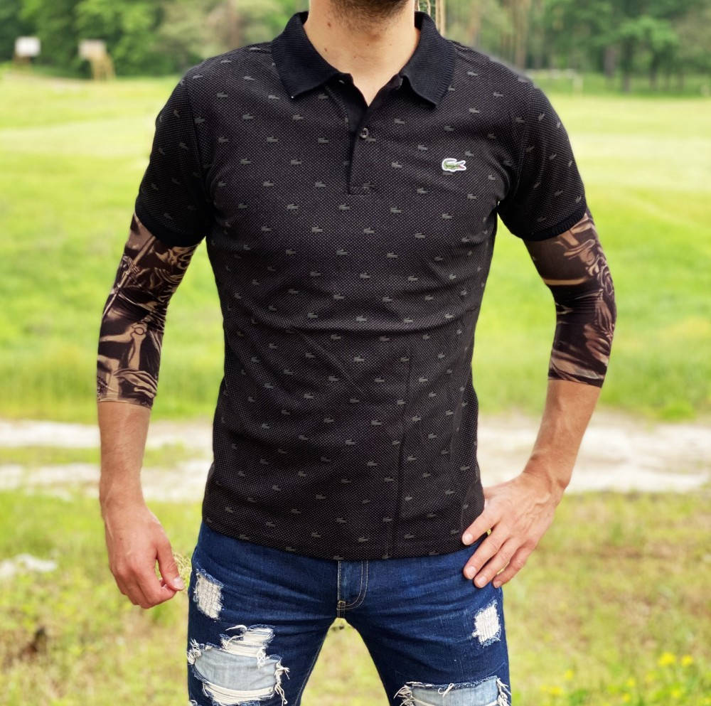 

Поло Lacoste classic черная
