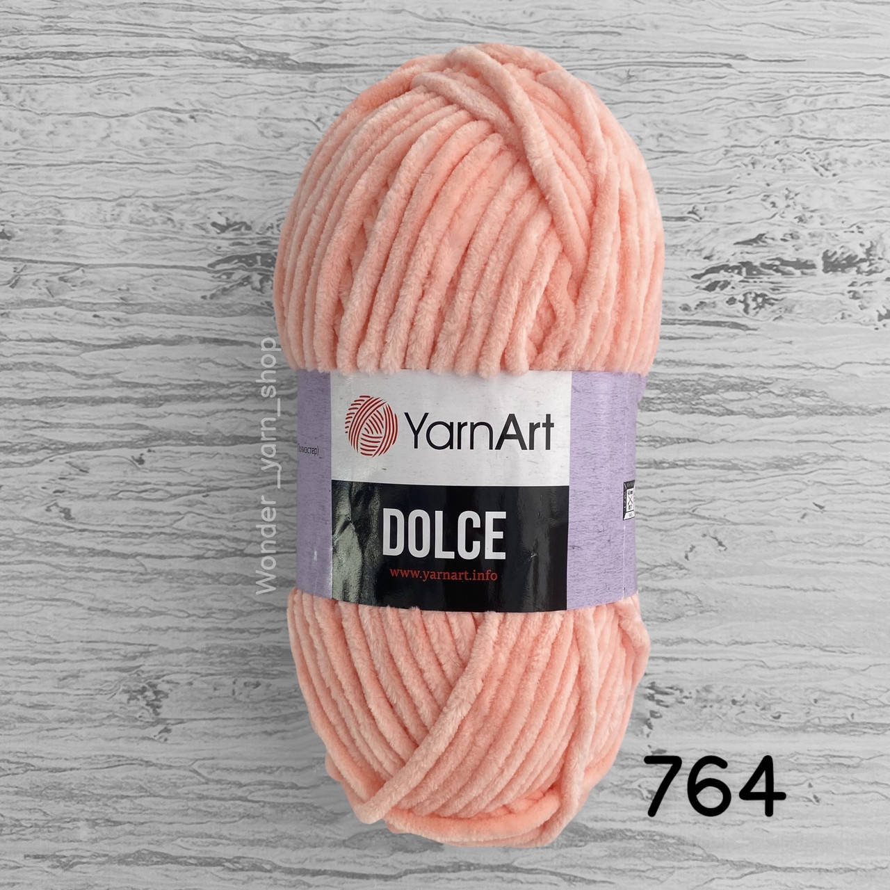 

Плюшевая пряжа YarnArt Dolce (ЯрнАрт Дольче) 764, персиковый