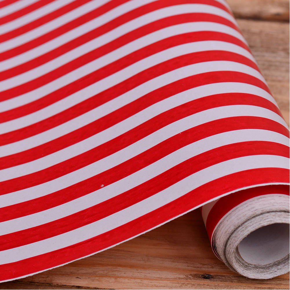 

Упаковочная бумага в рулоне полосатик 70см * 10м.