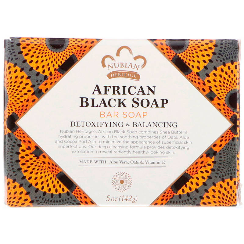 

Африканское чёрное мыло Nubian Heritage, African Black Bar Soap для здоровья кожи