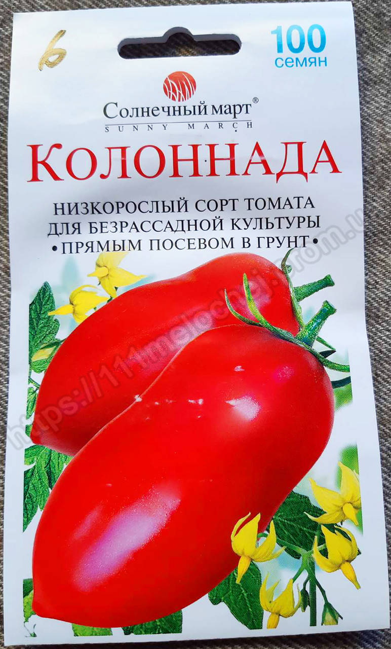 

Томат безрассадный Колоннада