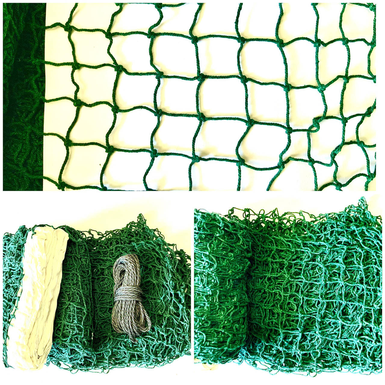 

Сетка для бадминтона зеленая, ячейка 2х2 см