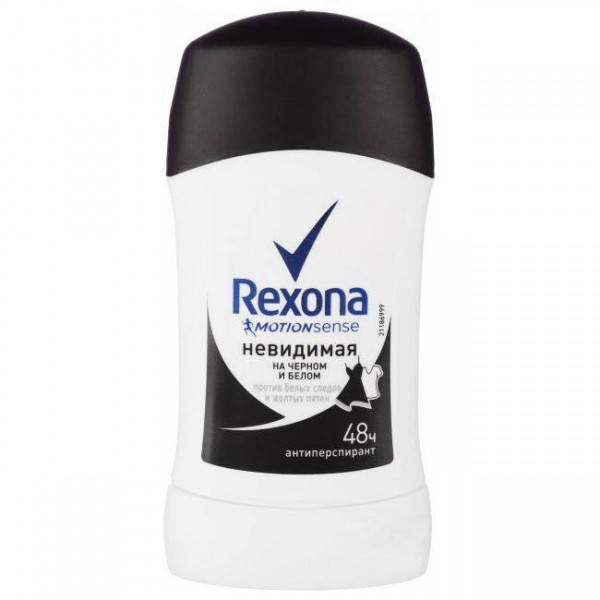 

Дезодорант-антиперспирант Rexona Невидимый на черном и белом, 40 мл