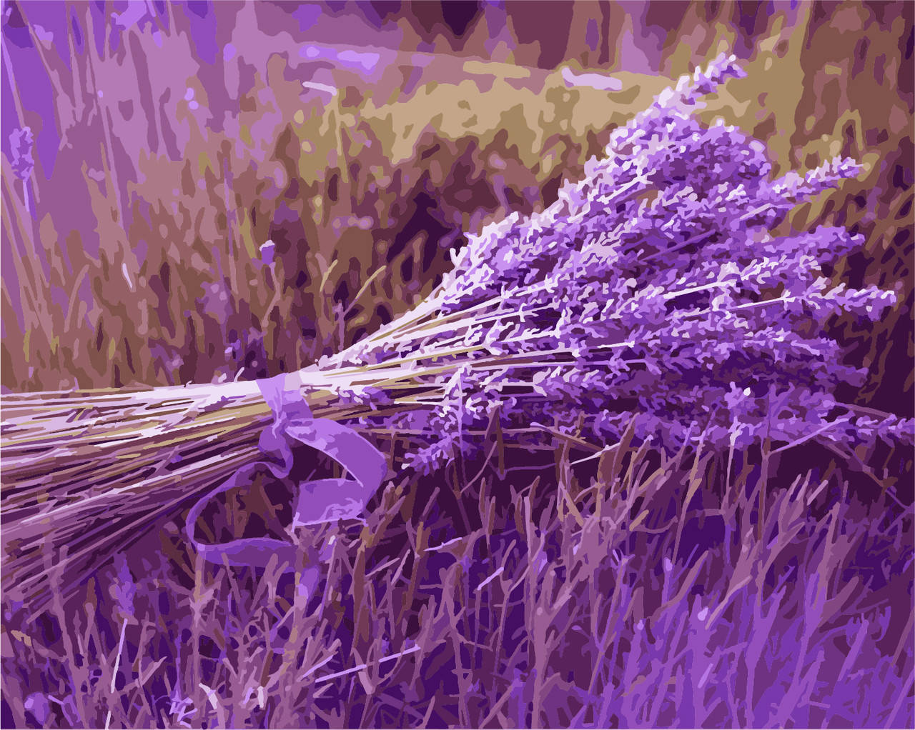 

Художественный творческий набор, картина по номерам Букет лаванды, 50x40 см, «Art Story» (AS0976)